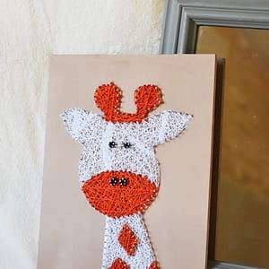 Tableau en fil de coton : Lichen